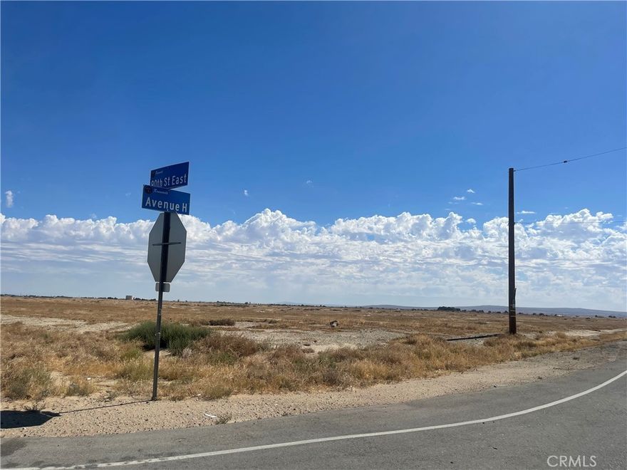 Title shows 20.025 acres in Lancaster, Los Angeles County, CA.

per title Land Use code: is 

Agriculture-Unimproved Vacant Land. Zoning LCA21

Land is approximately 20 minutes to commercial area and +-13 miles to Palmdale Regional Airport.

Great potentials for builders, homeowners, or business owners.



Broker does not guarantee the accuracy of lot size. square footages.

Buyer to verify /confirm all utilities and future use with the city.