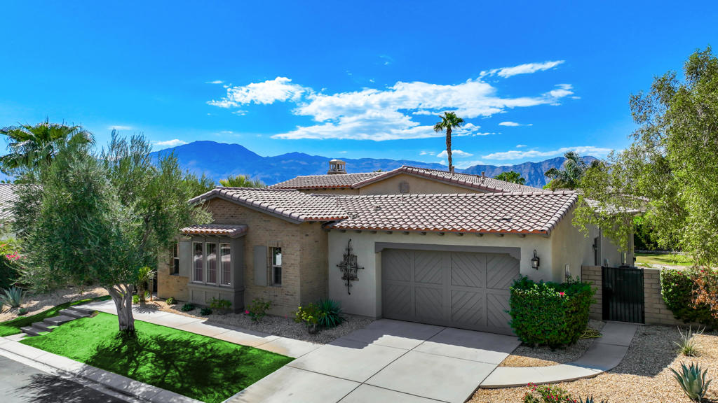 Welcome to this stunning desert retreat located in the exclusive, gated community of Carmela in La Quinta. This beautifully updated and remodeled home features 3 bedrooms, 4 bathrooms, including a spacious casita, offering ample room for both residents and guests. The luxurious upgrades throughout the home create an inviting and sophisticated atmosphere, while the sparkling pool and elevated spa with cascading water feature make it the perfect oasis for enjoying the sunny desert climate.The gourmet kitchen is a chef's dream, equipped with newer, upgraded appliances and elegant cabinetry. Light hardwood floors and stone tile flow throughout the home, adding warmth and style to every room. The expansive Primary bedroom is a true retreat, featuring custom built-ins and a spa-like ensuite with a soaking tub and walk-in shower.Step outside to discover multiple entertainment areas in both the front courtyard and backyard, ideal for relaxing or hosting guests. Whether you're lounging by the freeform pool or unwinding in the spa, you'll feel like you're on vacation year-round in this stunning home.Available for easy showings--schedule your tour today and experience the luxury and tranquility this home offers!