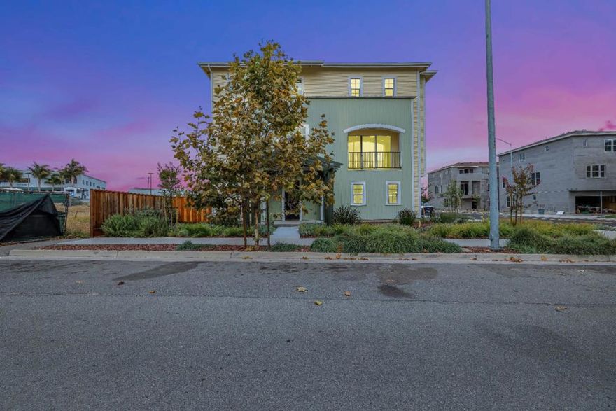 Welcome to Pacific Sunshine, a sought-after new home community where natural splendor meets contemporary comfort. This sophisticated three-level is set beside the picturesque Wetlands of Watsonville, offering a serene backdrop rich in outdoor recreation. Step into a thoughtfully crafted entryway that sets a warm, elegant tone. The ground floor includes a private ensuite bedroomideal for guests or multigenerational living spacious two-car garage with ample storage leads to a peaceful rear yard, perfect for relaxation. The main level features a bright, open-concept design for daily ease and stylish entertaining. A gourmet kitchen boasts upgraded appliances, a generous island, and sleek cabinetry. The dining area and great room flow to a front balcony, promoting seamless indoor-outdoor living. A modern powder room and versatile alcove enhance the space.Upstairs, retreat to the refined primary suite with a walk-in closet and spa-inspired bath featuring dual vanities and a freestanding shower. A second ensuite bedroom near the laundry area ensures privacy. Smart upgrades include two electric water heaters for efficiency and CAT-5 wiring. Enjoy close proximity to downtown, shopping, scenic trails, and a tranquil bird-watching lookout perfect for a lifestyle in nature and wellness.