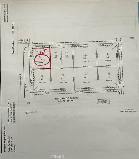 Photo of 0 COR AVE E4 DRT 70TH STW, Lancaster, CA 93536 (MLS # IV26194729)