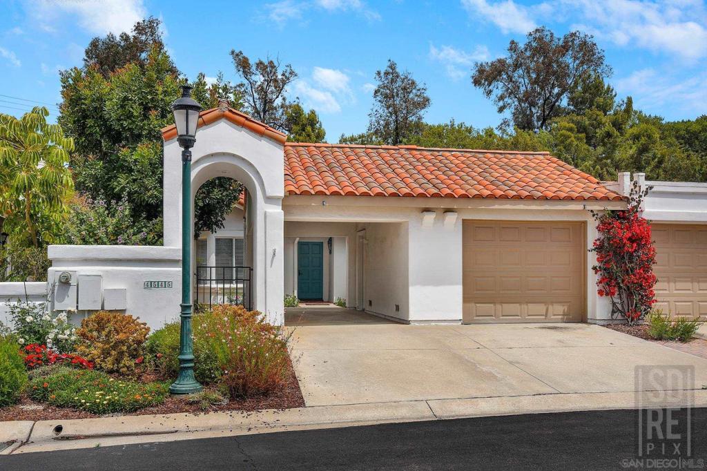 This is the PALMA floorplan in Ocean Hills Country Club. Features include a Main Bedroom suite with bathroom plus a Guest Bedroom and full Guest Bathroom. The living room and dining rooms look out to a beautiful open space that provides peace and privacy. The kitchen has a large breakfast room. This is a great home for entertaining. Parking is easy with a one car garage and covered carport. This property is located just a few short walk to the Clubhouse, saltwater solar heated pool, spa, pickleball courts and RV parking lot. (18 hole golf course is undergoing renovation right now.) You will love living in the 24 hour guard gated community. Discover North County's little know secret 55+ active retirement community! Complex Features: ,,,,,,,, Sewer: Public Sewer Topography: LL