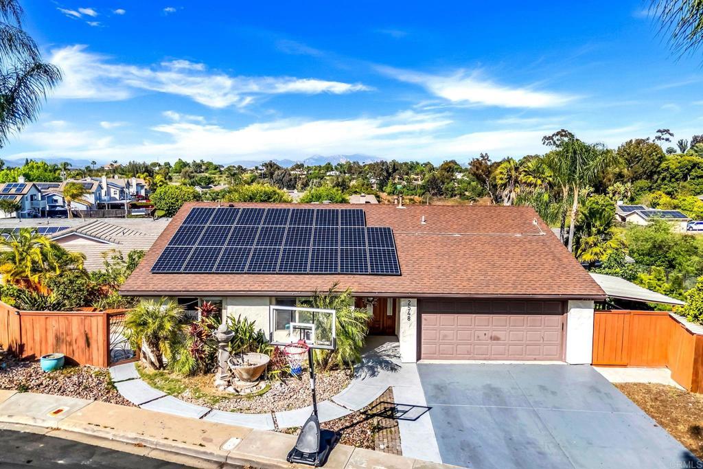 2 HOMES IN ONE!! Nestled at the end of a peaceful cul-de-sac on the outer part of San Carlos, this one-of-a-kind property offers an incredible opportunity for multi-generational living, rental income, or flexible dual living. Truly two homes for the price of one — plus the potential for an ASSUMABLE VA LOAN! The main upper level features a beautifully updated 3-bedroom, 2-bathroom layout with a stunning chef’s kitchen showcasing stainless steel appliances, a massive 9-foot island, and ample cabinetry. The open-concept living space is filled with natural light and leads to a private balcony with serene views. The primary bedroom is spacious enough to comfortably fit an Alaskan king-sized bed, creating the perfect retreat. For added convenience, there’s a dedicated laundry area upstairs as well. Downstairs, you’ll find a completely separate 2-bedroom, 1-bathroom unit with its own full kitchen, living area, and private entrance. Whether you're looking to accommodate extended family, host long-term guests, or generate extra rental income, this lower unit is a game-changer. The two levels can be fully closed off for privacy or opened up for connected multi-family living — the choice is yours! This unit has its own washer and dryer as well. Situated on a generously sized lot, the property also offers ample parking, a peaceful backyard, and is located just minutes from top-rated schools, shopping, dining, and freeway access. Plenty of solar helps keep this home energy efficient year-round, making it as smart as it is versatile. Don't miss your chance to own this versatile and valuable gem, schedule your tour today!