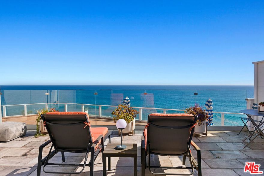 ONE-OF-A-KIND! Enjoy the solitude Malibu has to offer. Unobstructed ocean views as far as the eye can see. Fully furnished and tastefully remodeled ocean front condo in Malibu's private gated hidden gem. Live in one of most iconic architectural properties, located on a prized celebrity Escondido beach, The Holiday House above Paradise Cove. This historical Richard Neutra designed property has been remodeled to create the perfect resort style lifestyle. This is one of only 4 (four) ocean front row view poolside units. The Book " Dream Palaces of Hollywood's Golden Age" states that one of the front row units was where JFK and Marilyn Monroe used to rendezvous. Relax on a private spacious sun deck with breathtaking ocean views. Private gated next to Geoffrey's Restaurant. Assigned 2 tandem parking. Keys to the Beach Stairs. Available Short or Long Term Lease. Available December 24, 2025.