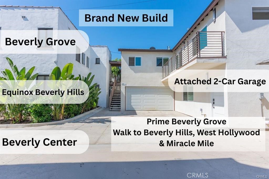 Brand new build in prime Beverly Grove with attached 2 car garage plus a $300 discount on first month move in bonus feast your eyes on the spacious open floor plan new kitchen and bright living area featuring 2 airy bedrooms and 2 and a half modern brand new bathrooms HVAC and secure parking walking distance to Beverly Center Beverly Hills West Hollywood Miracle Mile nightlife restaurants shopping and more schedule your tour today this will not last long