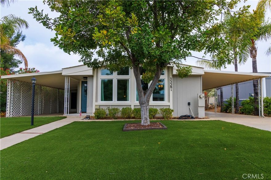 ***HIGHLY DESIRABLE TURNKEY IN THE FARM*** 

*Beautifully Updated 2 Bed/2 Bath Plus Enclosed Patio* From Your 1st Look, Notice the Curb Appeal with This Home. Front Yard of Artificial Turf Offers Beauty, As Well As Being Easy Care & Waterwise. Once You Step Inside, Your Greeted by The Bright Open Living/Dining Area and Lots of Natural Light. Wood Plank Laminate Floors Throughout. Kitchen Has White Shaker Cabinets, Grey Quartz Counters, Breakfast Bar, Stainless Appliances and Updated Lighting. Nice Sized Primary Bedroom with Ceiling Fan and Walk In Closet, Ensuite Bath Offers Double Vanity And Tile Surround Walk In Shower. Second Bedroom Also Has Attached Bath. Enclosed Patio Has French Door Leading to The Covered Back Patio. Backyard Has Shed for Storage And Is Easy Care With A Mix Of Artificial Turf And Areas Of Pea Gravel. HOA Offers Tons of Amenities: Pool/Spa, Lake/Pond, Basketball And Tennis Courts, Horseshoe Court, Picnic Area And Hiking Trails, Tot Lot, Club House And Recreation Room And Community Citrus Grove. All This Plus Low Property Taxes! Great Home Ready for Its Next Family.