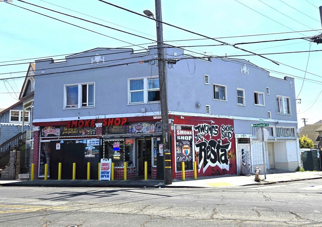 Exciting Investment Opportunity in a Prime Location! Welcome to 2401 Foothill Blvd – a versatile mixed-use property featuring 4 total units. The ground floor offers a retail storefront perfect for a small business, plus a separate studio unit ideal for rental income or a creative workspace. Upstairs, you'll find two 1-bedroom residential units, each with their own private entry, offering comfortable living spaces filled with natural light. This corner property benefits from excellent visibility, foot traffic, and proximity to public transportation, schools, and neighborhood amenities. Whether you're an investor looking for strong cash flow or an owner-user seeking both living and working space, this is a rare opportunity you don't want to miss!