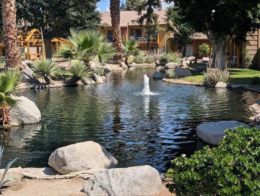 Turnkey Furnished home is beautifully upgraded and the most desirable floor plan in the Quail Lakes community! The condo is ideal for 1st time buyer starter home or a retreat. A tiled floor throughout, granite counters in the kitchen, tiled showers, and great bedroom separation make this a must-see unit. Nestled on the second level offers you high ceilings and a spectacular and relaxing view! A stream runs through the complex with a relaxing sound of running water with wooden bridges going over the stream to navigate to the pool, spa, and tennis courts. All appliances, refrigerator, washer & dryer are included. Conveniently located within walking distance to restaurants, schools, shopping, medical clinics, hospital, Indio Date Festival, Polo grounds, Coachella and Stagecoach Festival. Casinos and other entertainments are within a 10-minute drive! Come see for yourselves and make this house your next home! Buyer/s are to verify & satisfy themselves with square footage, lot size, HOA, permits, inspections & other information concerning the condition or features of the land and property provided by the seller, public records, or other sources. If exact square footage is a concern, the property should be independently measured. Listing Broker/Agent does not guarantee verification or accuracy. This condo is move in ready and priced to sell! Call today 760-835-0116.