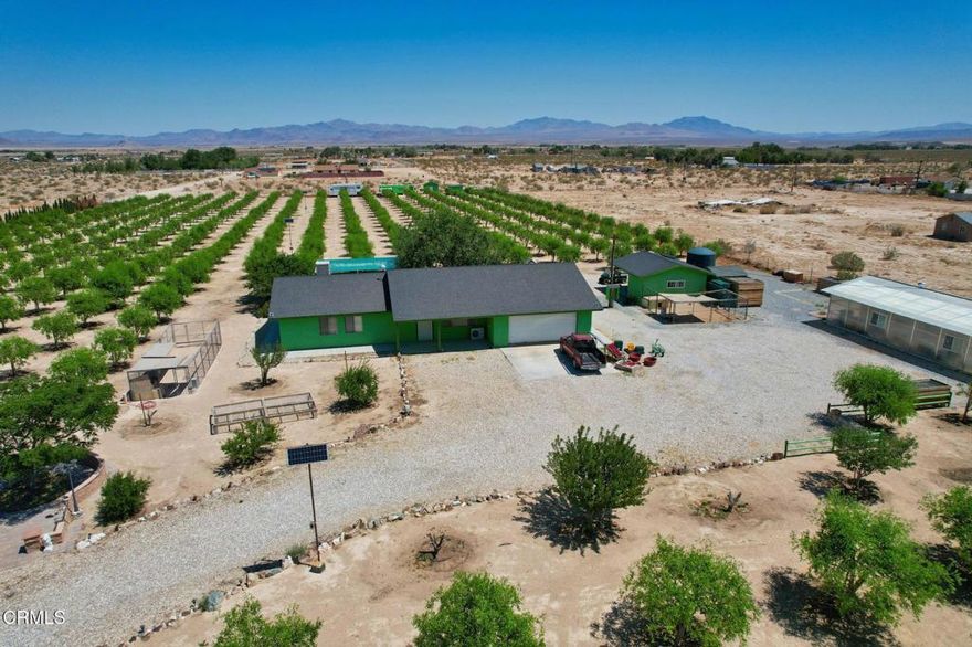 Located on a spacious 5-acre lot in the heart of Lucerne Valley, this charming 3-bedroom, 2-bathroom single-story home offers 1,552 sq ft of comfortable living space. The property features approximately 500 mature jujube trees and is currently generating consistent annual agricultural income, making it ideal for those seeking a lifestyle with built-in profitability.Designed with ease of use in mind, the farm is well-organized and easy to manage, even for those without prior farming experience. A dedicated glass room for drying fruit, automatic irrigation systems, and efficient infrastructure make daily operations simple and productive.Additional highlights include a versatile bonus room converted from the garage, a covered patio deck for relaxing outdoors, full fencing with an automatic gate, and solar lighting throughout the exterior. Two RVs are located on the property--only one is included in the sale.While Lucerne Valley offers peaceful rural living, the area is quietly attracting attention, with signs of future development and growth potential emerging. Investors and homeowners alike will appreciate that the property is commercially zoned, allowing for residential, agricultural, or business uses.Conveniently located near shops, gas stations, and restaurants, this move-in-ready home offers both a tranquil lifestyle and an exciting investment opportunity.