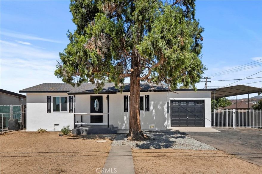 Welcome to this beautifully updated 2-bed, 1-bath home in Yucaipa! This gem offers a move-in-ready living experience, set on a generous 6,000+ sqft lot. Key upgrades include brand-new electrical, roof, plumbing, flooring, and windows, ensuring years of worry-free living. Fresh paint and modern upgrades enhance the home's interior. The newly landscaped front yard adds curb appeal, while the super-large RV parking space provides ample room for all your outdoor toys or storage needs. Whether you're looking for a move-in ready starter home or a place to downsize without compromising on quality, this home checks all the boxes. Don't miss the chance to make this gorgeous Yucaipa home yours!