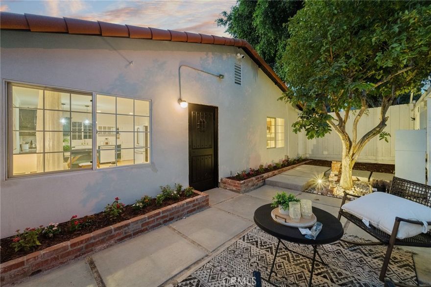 Welcome to this unique Echo Park retreat with Spanish-style accents. As you arrive, you’re greeted by a charming front patio that leads into the main home 915 sqft. Inside, hardwood floors throughout, skylights to highlight its charm, and top of the line Café Signature appliances that creates a gorgeous kitchen feel. The home offers two great size bedrooms, including one with a spacious walk-in closet and another with beautiful views. The bathroom is thoughtfully designed with Spanish-style tile and a skylight, adding brightness and character. Step outside to a welcoming deck overlooking a grassy play/bbq area. On this level, the garage has been transformed into a serene yoga room. Heading down the stairs, you’ll discover a second backyard level, along with a versatile bonus room/office complete with its own bathroom. Recent upgrades include a completely retrofitted foundation done to city standards, providing peace of mind for the next owner, as well as a brand-new roof. This home blends timeless Spanish charm with modern updates—perfect for those seeking character, functionality, and comfort in the heart of Echo Park. Within walking distance to MacArthur Park, the Metro station, the historic Alvarado Terrace district, the iconic Westlake Theatre, and the famous Langer’s Deli, this home offers the best of LA right at your doorstep.