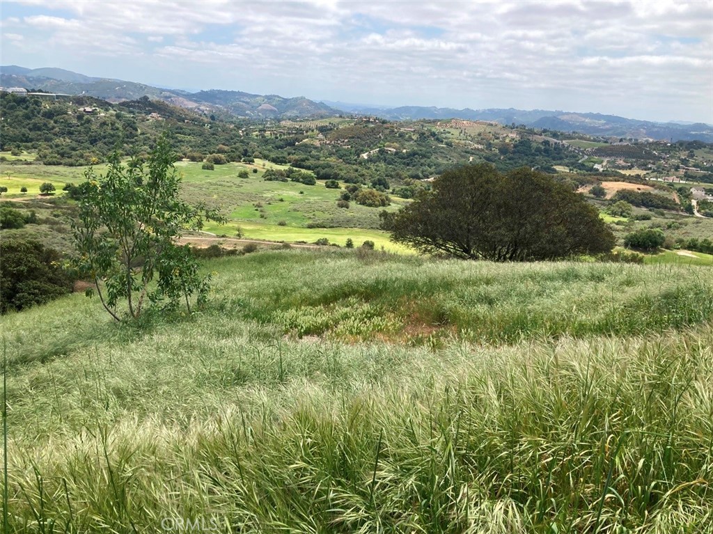 Enjoy Big Views from this 7.64-acre parcel of vacant land overlooking Cross Creek Golf Course. Formerly a grove with trees cleared, existing 1.5" remote water meter, potential for agricultural development, such as replanting avocados or establishing a vineyard. The lack of nearby electricity and great southern exposure suggests an ideal scenario for sustainable living with solar power. Accessed via the lightly traveled, unpaved La Casita Road (truck recommended), this property offers a sense of privacy and seclusion. Situated only minutes to Old Town Temecula, don't miss this chance to own a piece of De Luz's beauty – easy to show and priced to sell quickly!