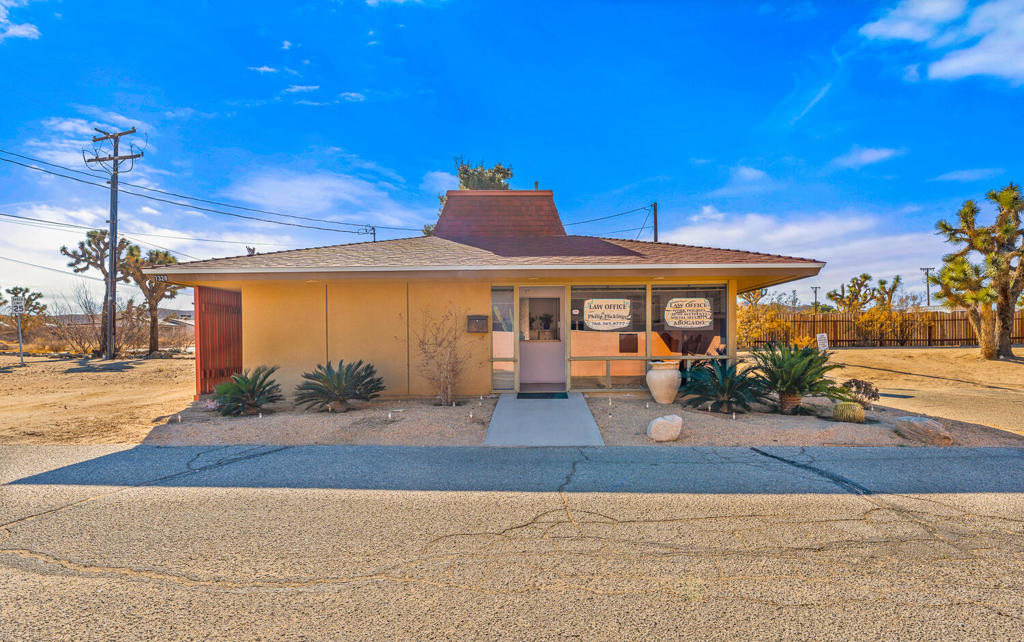 This stunning commercial property, currently being used as a law office, offers a versatile opportunity for various professional or medical uses. Located in the heart of beautiful Yucca Valley, this property is thoughtfully designed with functionality in mind. It features a welcoming waiting room, a functional reception area, three additional rooms, an office with a closet and private access to the waiting room, a storage closet with a sink, and a restroom. With ample parking available on both sides of the building, accessibility is never an issue. Whether you're looking to establish a professional office space or open your own dental or medical practice, this property offers an ideal location and layout to meet your needs. Why rent when you can own? Don't miss the chance to make this exceptional space yours--contact us today to learn more or schedule a viewing!