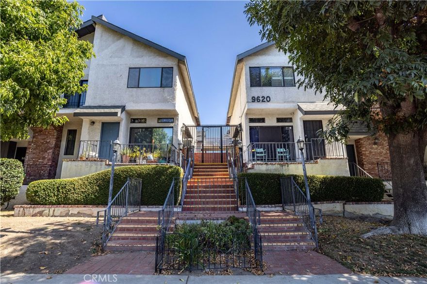 Welcome home to this great townhome located in Sepulveda Terrace in North Hills. Here is an opportunity to make this multi-level townhome your own. Great bones and ready for your imagination. Laminate flooring, high ceilings. Fireplace in the living room which opens to a spacious patio area. Formal dining area with a balcony adjacent to the efficient kitchen making it a perfect space to enjoy outdoor dining or your morning coffee. There are 2 primary suites with private bathrooms plus a powder room for guests. The 2 car attached garage includes the laundry facilities plus lots of storage. Cool pool area to enjoy on those warm summer days. Lush landscape adds to this charming development. LOW HOA dues of $336. This one is a winner and at a fantastic price.