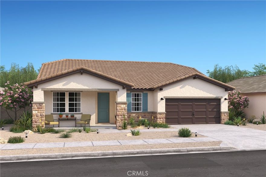 Welcome to Palo Verde by K. Hovnanian Homes where elevated single-level living meets modern style. The beautifully designed Amadora plan offers 3 spacious bedrooms, 2 bathrooms, and a versatile home office, creating the perfect balance of comfort and function. Farmhouse-inspired finishes add timeless charm, while the expansive great room with soaring vaulted ceilings provides a light-filled setting for both everyday living and effortless entertaining. The gourmet kitchen is a chef’s dream, featuring crisp White cabinets with Flat Black hardware, Steel Grey granite counters, a large island with integrated sink, and sleek stainless-steel gas appliances. The private primary suite is a true retreat, complete with a spa-like bath showcasing a freestanding soaking tub, oversized shower, dual vanities, and a generous walk-in closet. Two additional bedrooms offer plenty of space for family or guests. With its thoughtful layout, luxurious design details, and a community you’ll love, the Amadora plan is the perfect place to call home. Tour today and experience the best of Palo Verde living! ***Prices subject to change, photos may be of a model home or virtually staged, actual home will vary.