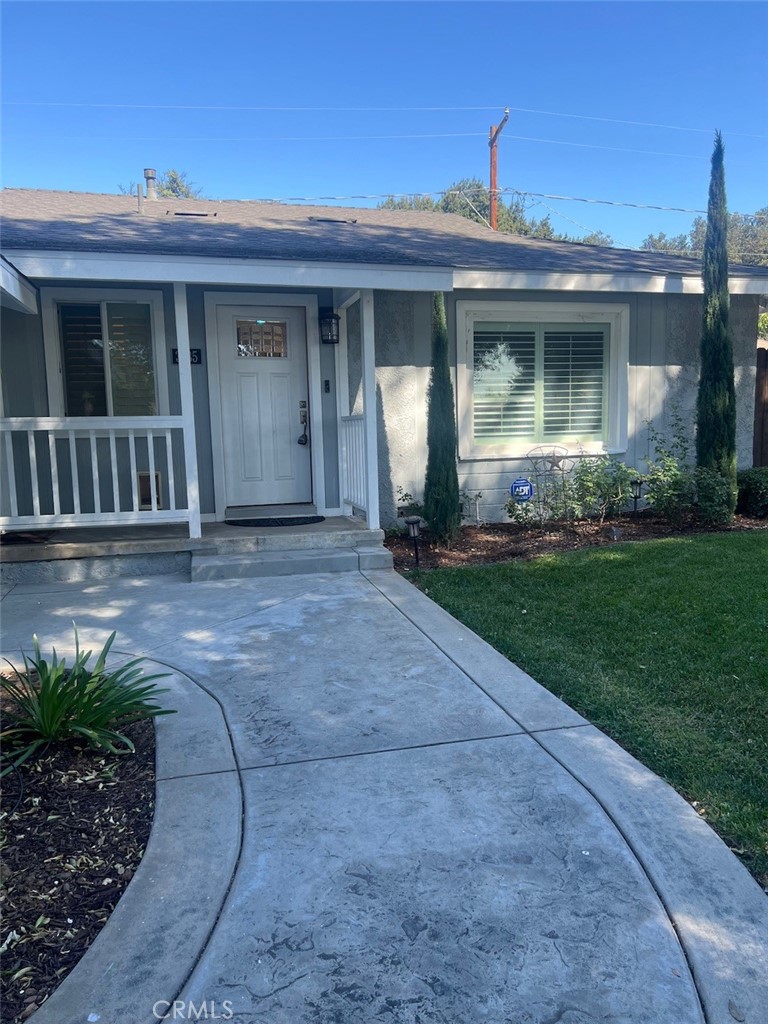 Welcome to this beautiful home. Remodeled. Offering 3 good size bedrooms and 2 bathrooms. Remodeled kitchen and bathrooms with nice tile work and newer modern vanities. Nice Laminate flooring throughout. Ceiling fans and recessed lighting. Indoor laundry in kitchen area. Comes with left side driveway and 1 car detached garage. Nice front and backyard landscaping with some citrus trees, green lawn and sprinklers front and back. Current two car garage up front is converted to an ADU and will be rented separately or home and ADU can be rented together to a large family. Garage is ADU studio with its own bathroom, kitchenette and laundry area. Perfect for a couple or single person. Great neighborhood. Very close to great schools, Washington elementary which offers Dual Emergent Language program, Gage Middle school and Riverside Polytechnic High School. Also very close to California School For the Deaf. Famous Riverside Plaza nearby and plenty of shopping markets in the area. Couple of blocks away from The gorgeous Victoria Ave where you can walk/ride bike for miles and enjoy a path with many trees. Home rental is 3000 and ADU is 1500. If same family rents both together owner is willing to rent both for 4300.