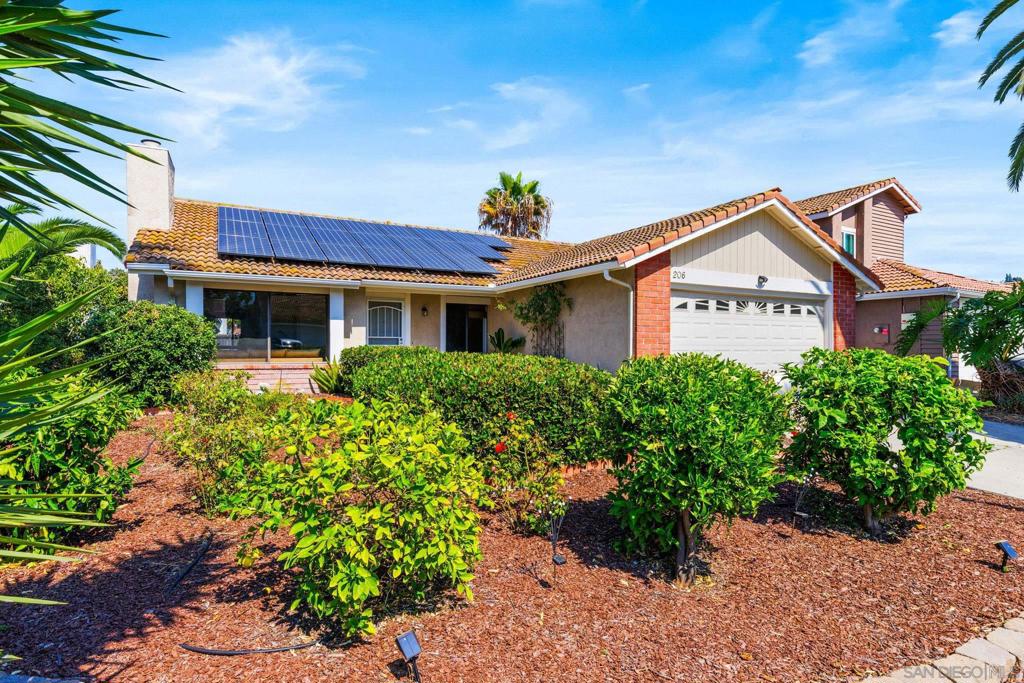 Welcome to your private Oceanside retreat! This move-in ready, single-story home is an entertainer's dream! Featuring a secluded backyard with a sparkling salt water pool & spa, elegant pavers, a built-in gas fire pit, and mature palm and orange trees. Inside, the home is filled with natural light, showcasing a fresh coat of paint, granite countertops, updated cabinets, and stainless steel appliances. With a paid-off solar system and an electric car charger outlet in the garage, this home is as efficient as it is beautiful. Enjoy the convenience of a cul-de-sac location with no HOA, walkability to shopping just across the street and quick access to the freeway for all of Oceanside's best. This is the one you’ve been waiting for! Priced to sell fast!