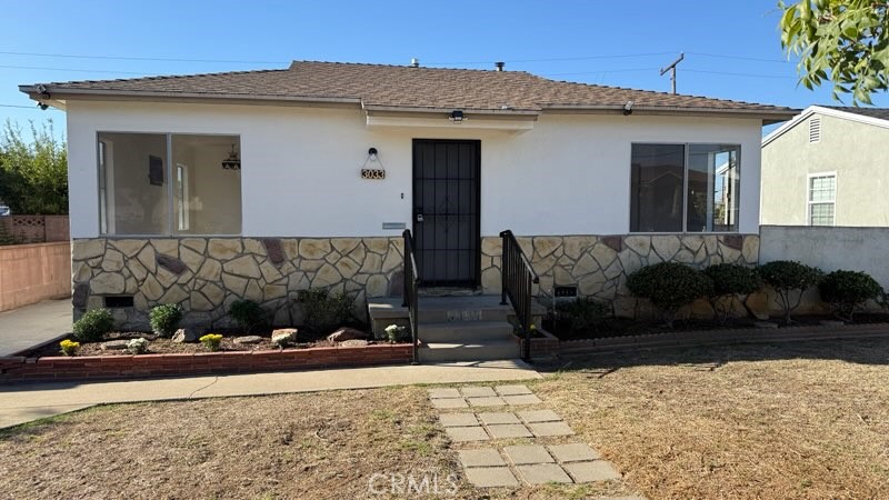 Charming 2 bedroom / 1 bath home. Ideal for first time buyer. Home features a private backyard and detached two car garage which is ideal for ADU conversion. Exterior of home has recently been painted along with the interior. The bathroom features a shower and base cabinet. The home is in close proximity to transportation, shopping and the 60 and 710 Freeways. There is ample room for a possible addition as well.
