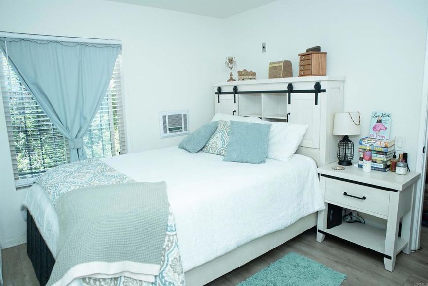 Discover this 1-bedroom, ground-floor condo in a 55+ community between La Mesa and the College Area.  Step inside to find: Your own little oasis Energy-efficient LED recessed lighting; new ceiling fans in each room A stunning kitchen with subway tile backsplash and stainless steel appliances, Quartzite counters, custom cabinetry, and a beautiful backsplash in the living room.  Pet friendly to a small dog/cat 15 ilbs.  Its located close to shops and restaurants.  It's Perfect for those looking to enjoy comfort, convenience, and make this place your home!