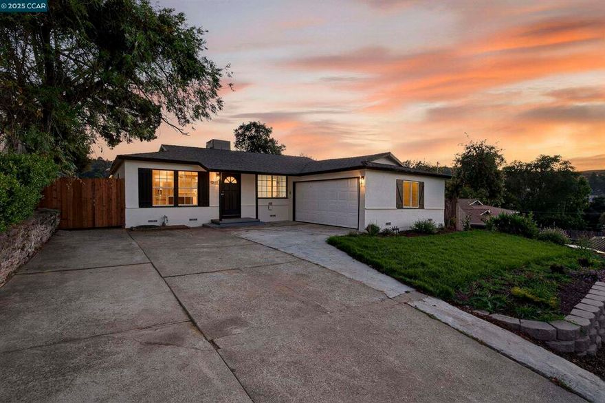 Modern Living with Style & Expansive Lot!! Discover refined single-story living in this tastefully Remodeled: 3 Bedroom & 2 Baths Home set on a generous 9,800 sq.ft. lot with serene views!! The custom-designed modern kitchen showcases stone countertops, sleek tile backsplash, and premium new appliances, ideal for both everyday living & entertaining. Throughout the home, wide-plank wood flooring, recessed lighting, and dual-pane windows create a warm, sophisticated atmosphere. Spa-inspired bathrooms feature artfully crafted stonework on the shower and tub walls, adding luxury to daily routines. Fresh interior & exterior paint, along with a spacious 2-car garage, central heating & AC system, complete this move-in-ready property. A rare opportunity to own a thoughtfully upgraded home with style, comfort, and curb appeal!!
