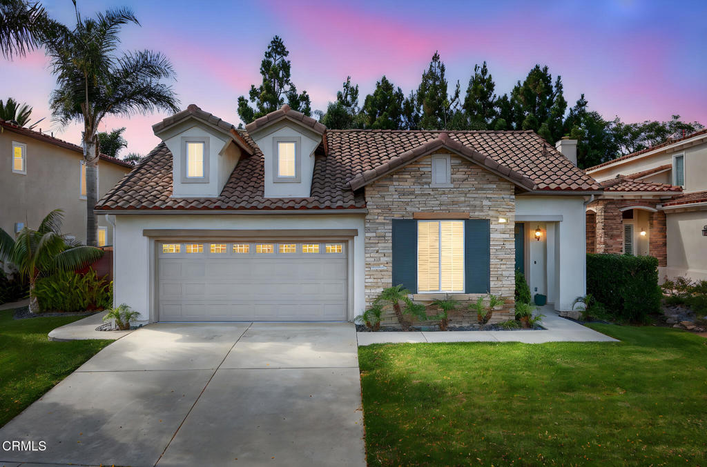 Nestled at the end of a cul-de-sac in this highly sought after Mission Oaks neighborhood, this rarely available stunning single story, with it's light filled open concept, has been meticulously maintained and highly upgraded. The floorplan flows seamlessly throughout the home, out the French doors to the generous backyard making this a true entertainers dream. Picture cocktails in the living room lounge then dining in this amazing chefs kitchen equipped with a granite island and countertops, stainless steel appliances and featuring the most efficient workspace. The den, perfect for a home office or nursery, is just off the main retreat which offers a secluded sanctuary with a walk-in closet, soaking tub, oversized shower and access to the private backyard. Imagine enjoying gatherings with family and friends and endless BBQ's in the backyard oasis surrounded by mature trees and tropical foliage. Located near award winning schools, hiking trails, Pitts Ranch Park, quick freeway access and close proximity to all the incredible eateries, outlet shopping and fitness facilities that Camarillo has to offer. Take advantage of lower interest rates and schedule your private showing today as this move-in ready gem will not be on the market for long!!!