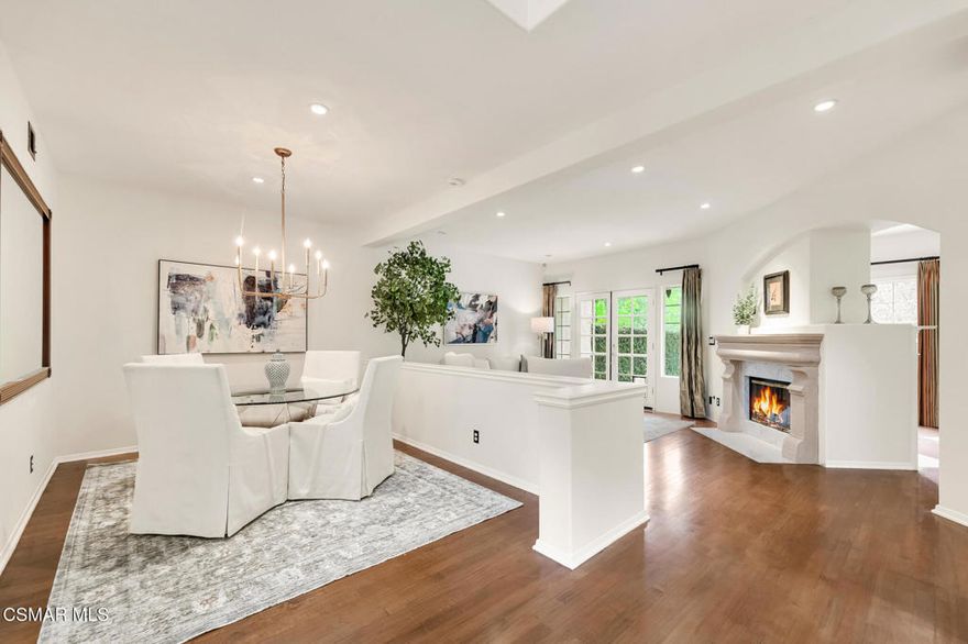 Welcome to this stunning residence nestled in the exclusive gated community of Braemar Gardens, where privacy meets elegance. This meticulously maintained home offers 2 bedrooms, 2.5 bathroom, a sunlit loft ideal for a home office or reading retreat, and a spacious bonus room that provides flexible living options. Enjoy the warmth of a dual-sided fireplace that seamlessly connects the living and bonus spaces, creating an inviting atmosphere for both everyday living and entertaining. The thoughtfully designed floor plan includes an attached two-car garage with epoxy flooring and generous storage. Step outside to a beautifully sized Zen backyard that backs to majestic oak trees, offering tranquility and a picturesque setting. Whether you're relaxing, gardening, or entertaining under the stars, this outdoor space is truly special.Located near parks, hiking and biking trails, shopping, and dining, this home combines luxury, comfort, and convenience.