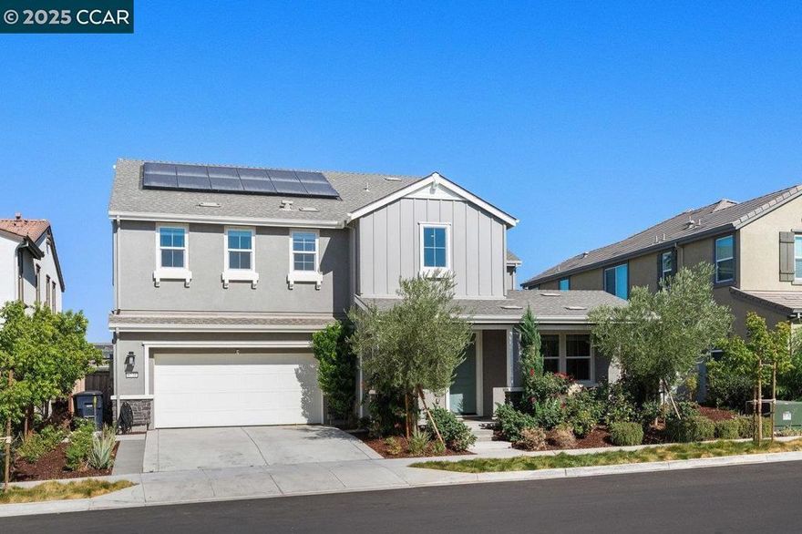 Live the Dream in Pearl Village | Impeccable 5-Bedroom Smart Home on a Massive Lot with Paid Solar. Welcome to 6734 Ishan St. This stunning 2021-built residence in the coveted Pearl village is more than a home—it's a sanctuary of light, space, and sophisticated design, meticulously crafted for family living and grand-scale entertaining. Step through the door and be embraced by a flood of natural light illuminating a flawless, well-planned floor plan boasting 3,372 square feet of pure luxury. Designed for Modern Living & Effortless Entertaining - The heart of the home is an open-concept living space that flows seamlessly, perfect for daily life and hosting memorable gatherings. The gourmet kitchen is a chef's delight, featuring premium upgrades, sleek countertops, and top-of-the-line appliances, making it the perfect command center for any occasion. Your Private Main-Level Retreat. Discover the ultimate convenience and privacy with a spacious master suite located downstairs. This peaceful haven offers a serene escape, complete with a luxurious en-suite bathroom. NEM2 Solar + Triple Power wall Backup - A 7.06 kW paid solar system paired with 3 Tesla Power walls (40.5 kWh) delivers whole-home backup and ~$3,000/year in transferable energy savings.