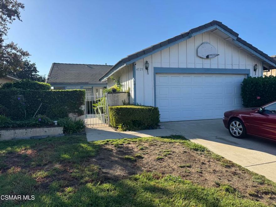 Welcome to 4529 N Canyonlands Road, a beautifully maintained single-story home in one of Moorpark's most desirable neighborhoods. This charming 3-bedroom, 2-bath residence offers approximately 1,439 square feet of comfortable living space on a 4,791-square-foot lot. The bright, open floor plan features vaulted ceilings and a spacious living area with a cozy brick fireplace, new wide plank laminate wood flooring, and abundant natural light that creates a warm and inviting atmosphere throughout. The well-appointed kitchen with quartz countertops offers plenty of storage and counter space, new white euro-cabinets, new stainless steel appliances and new sink ideal for both everyday living and entertaining. Each bedroom is generously sized, including a primary suite with a private bath, while the additional bathroom is conveniently located for guests and family. Both baths are new with quartz counters, new cabinets, new lighting, new toilets, new plumbing fixtures, new shower with stone flooring! The home also includes an interior laundry area, central heating and air conditioning, and an attached two-car garage for added convenience. Outside, the low-maintenance yard provides the perfect balance of usable space and easy upkeep, ideal for relaxing or hosting gatherings. Located closely to Peach Hill Park and near top-rated schools, shopping, dining, and commuter routes, this home combines comfort, location, and value in one perfect package. With an HOA fee of just $67 per month, 4529 N Canyonlands Road offers an exceptional opportunity to enjoy Moorpark's peaceful suburban lifestyle in a highly sought-after community. Must see!