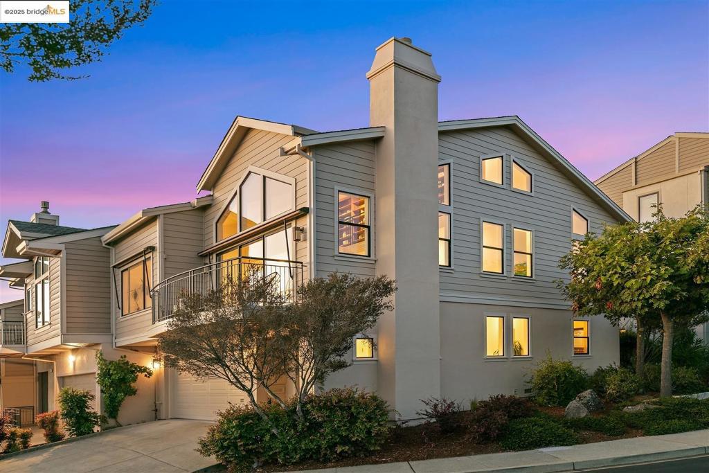 A hillside haven in coveted Hiller Highlands, 63 Schooner Hill offers sweeping views of San Francisco, the Golden Gate Bridge, Marin, and beyond, set amidst expansive, privately owned community hillside, offering a rare sense of space and natural beauty. Built in 1994, this contemporary 3+ bedroom, 3 bath home offers a spacious open floor plan highlighted by soaring vaulted ceilings that fill the interiors with natural light. Perfect for both entertaining and everyday living, the home features a view deck off the living room, a cozy private garden, and a rear deck — creating seamless indoor-outdoor flow. Inside, the southern and western natural light brighten the open living area, with the spacious living room as the centerpiece. The adjoining kitchen, finished with quartz counters, is thoughtfully designed and well-appointed. Ideally situated where the Berkeley and Oakland Hills meet, Hiller Highlands offers convenient access to Rockridge, Elmwood, Piedmont, Orinda, and Lafayette, along with direct freeway connections to San Francisco for commuter convenience.
