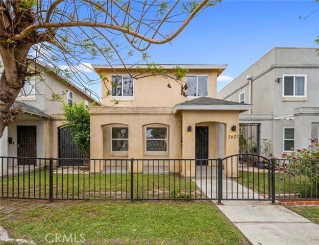2-story home offers the perfect blend of modern comfort and urban convenience. Boasting 1,392 SF of living space, the property offers 3 spacious bedrooms and 2.5 baths. Upon entry, youll immediately notice the abundance of natural light that floods the open and airy floor plan, creating a warm and inviting atmosphere. The kitchen features brand new shaker style cabinets, Calcutta quartz counter tops and includes a stainless steel appliance package. The adjacent dining area provides a perfect setting for enjoying meals with family and friends and a sliding door leading to the private patio in the back. The main floor also features a separate laundry room and guest bath. Upstairs, the 3 comfortable bedrooms offer a tranquil retreat. The primary bedroom includes an en-suite bathroom for added privacy and convenience, as well as, a walk-in closet with custom shelving. The large two-car garage with off-street alley access provides ample parking and secure storage options. Additional conveniences include: Central Air and Heat, fresh paint inside, new flooring and fixtures throughout and much more! Situated near historic downtown Leimert Park wit
