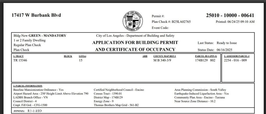 Photo of 17415 Burbank Drive, Encino, CA 91316 (MLS # SR26026167)