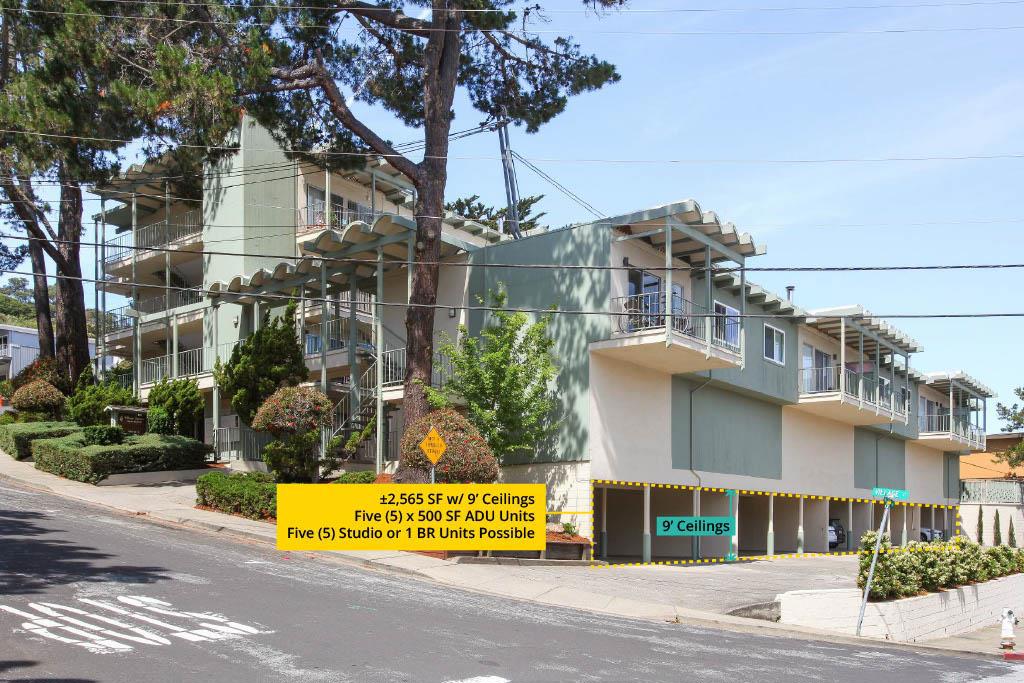 Rarely Available 23-Unit Asset in Highly Desirable Carlmont Village. Iconic, One-of-a-Kind Property w/ Panoramic Views. Coupon-Clipper, Easy to Manage w/ Excellent Tenants and Stable Cashflow. (14) LARGE 1 BR/1 BA Units (+/- 644 to 736 SF) and (9) SPACIOUS 2 BR/1 BA Units (+/- 875 to 883 SF). All 23 Units Feature Dishwashers, w/ Potential to Add In-Unit Washer/Dryers. Covered Carport Parking Spaces, Storage for Tenants and Top-to-Bottom Elevator Access. Convert +/- 2,565 SF of Enclosed Carport w/ 9' Ceilings to (5) 1 BR/1 BA or Studio ADU's. 5 ADU's: Achieve $11,250/Month (or $135,000/Yr) in Additional Gross Rental Income. Over $500,000 Cap. Ex. Invested: Dual-Pane Windows, Roof, Copper Plumbing, 800 AMP Square D Panel. Walk Score: 80, With Walkability to Carlmont Village. Quick Access to Freeways 280 and 101. In-Place CAP Rate: 4.11% / Pro-Forma CAP Rate: 5.0%. In-Place GRM: 15 / Pro-Forma GRM: 13.3. CAP Rate (w/ 5 ADU's): 5.97% / GRM (w/ 5 ADU's): 11. Cost/SF: $410/SF