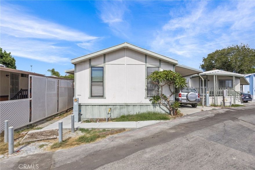 Welcome home to your serene retreat in Beachview Mobile Home Park, a 55+/45 age-restricted community in beautiful Huntington Beach. This charming home offers a comfortable and inviting living space, perfect for those seeking tranquility and convenience.



PORPERTY FEATURES:

- **Living Space:** Enjoy the spaciousness of cathedral ceilings that enhance the open feel of the home.

- **Bedrooms & Bathrooms:** This residence features two well-appointed bedrooms and two full bathrooms, ensuring comfort for you and your guests.

- **Kitchen Amenities:** The kitchen is equipped with modern appliances, including a stainless steel refrigerator, microwave, and range, along with a pantry for ample storage.

- **Laundry Convenience:** An indoor laundry room includes a washer and dryer, making chores easy and efficient.



ADDITIONAL HIGHLIGHTS:

- **Flooring:** Beautiful manufactured wood flooring runs throughout the home, providing a warm and inviting atmosphere.

- **Guest Facilities:** The home includes both a walk-in shower and tub, as well as a separate walk-in shower and tub for guests.

- **Privacy:** Window coverings are installed for added privacy and comfort.



LOCATION:

This turnkey residence is ideally positioned just minutes from Bella Terra Mall, the senior center, a variety of retail shops, and an array of dining options. The stunning Huntington Beach is just a short drive away, making it easy to enjoy coastal living at its finest.



Experience the perfect blend of comfort, convenience, and community in this delightful Surf City home. 



PARK REQUIREMENTS: CASH PURCHASE REQUIRES ONLY 2 X LAND LEASE of $1850, PLUS UTILITIES AND MORTGAGE (IF NOT PAID IN CASH w/650+ CREDIT *Each person applying for residency in the community must complete an application and meet the residency requirements. *MUST CONFIRM WITH PARK MANAGEMENT.