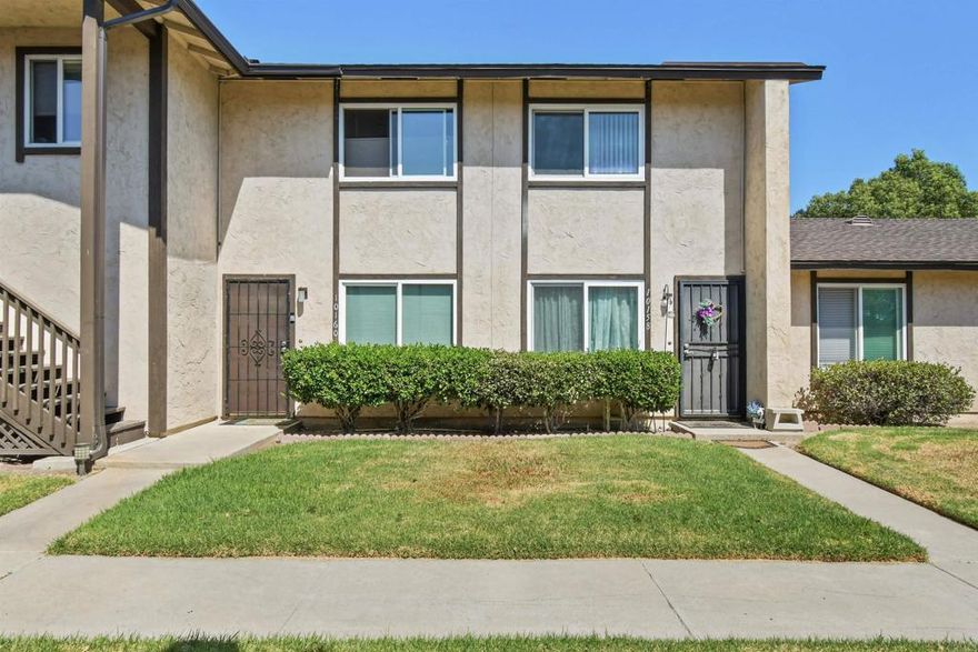 Come view this enticing townhome located in a quiet, popular condominium project, featuring expansive lawns, a community pool with picnic area, and plenty of parking for residents and guests! As you enter the home, the first thing you’ll notice is the abundance of natural light pouring in through double-pane windows and sliding patio door. This not only enhances the beauty of the space but also helps improve energy efficiency year-round. Central heating and air conditioning (new capacitor installed!) add to the comfort of this home. The updated kitchen and bathroom boast quartz and granite countertops, newer cabinets, and a pantry with extra storage to keep things very well organized. The home also includes an enclosed garage with remote control door, a storage closet and cabinets, and a private parking space.  Despite the serene atmosphere, this home is conveniently located less than 2 miles from freeway access, making commuting a breeze. Whether you're headed to work, a nearby shopping center, or one of the many dining options in the area, everything you need is just moments away. Closeby, you'll also find schools and the Walker Preserve hiking trail, all of which offer you the best of both worlds—peaceful living with easy access to all the essentials.