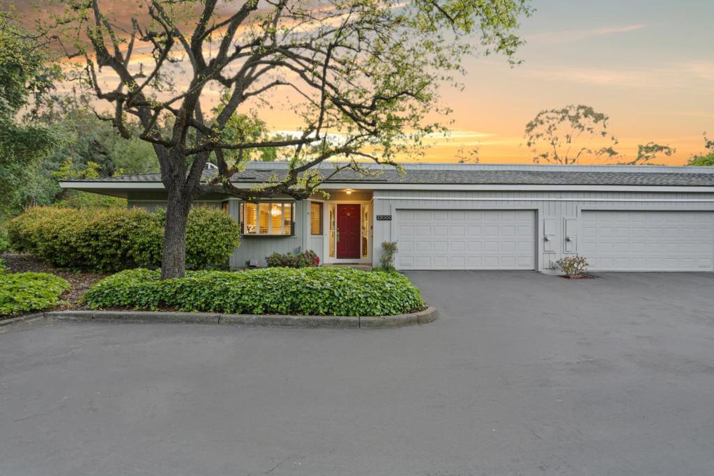 Welcome to 23000 Stonebridge, a rare single-story townhome nestled in the serene, gated Stonebridge community of western Cupertino. This fully updated 2,202 sq ft 3B2B residence features new hardwood floors, luxurious quartz countertops, and elegantly remodeled bathroomstruly move-in ready. The light-filled layout includes a chefs kitchen and cozy wood-burning fireplace. Surrounded by mature trees, peaceful creeks, and lush walking paths, the community also offers a pool, spa, and tennis/pickleball courts. Located within Cupertinos top-rated school districtJohn F. Kennedy and Monta Vista Highrenowned for academic excellence and strong character-building programs. Nearby private school options include Harker and Stratford (1015 mins), and Pinewood and Canterbury in Los Altosconveniently accessed via Foothill. Commute times: Apple HQ (10 mins), Google (15 mins), Nvidia (20 mins), Meta (25 mins). With premium upgrades and not one spare expensed, top-tier schools, and an unbeatable location in one of Silicon Valleys most tranquil, secure communities on this in all of Western Santa Clara County; 23000 Stonebridge is a timeless opportunityperfect for those who value privacy, prestige, and refined living.