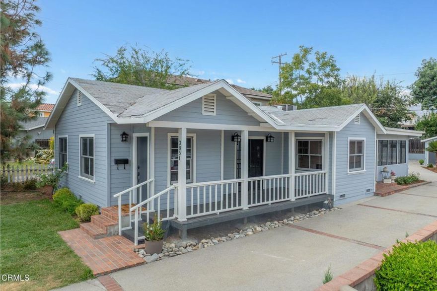 Welcome to 3851 Blanche Street--a bright and cheerful home resting on a quiet side street in East Central Pasadena. With warm interiors, a private backyard, and a versatile, detached workshop, you've found the perfect place to call your very own. The spacious living room, with French doors to the porch, is filled with natural light. An arched doorway opens to the bright and cheerful kitchen, outfitted with stainless steel appliances and a cozy breakfast nook for unhurried mornings. Two bedrooms are tucked along a hallway, and are joined by a Jack-and-Jill bathroom. At the back of the home, a spacious family room/den is wrapped in windows--perfect as a play area, media room, or any number of other convenient options to suit your needs. One more bedroom rests just behind, offering added privacy and comfort. Out back, the low-maintenance yard is ideal for lounging on Adirondack chairs or setting up the BBQ and, attached to the 2 car garage, a standalone workshop is easily converted into an office, creative studio, or home gym. Conveniently located near the 210 freeway, grocery stores, restaurants and other conveniences of lower Hastings Ranch, 3851 Blanche Street invites you to embark on a wonderful new chapter.