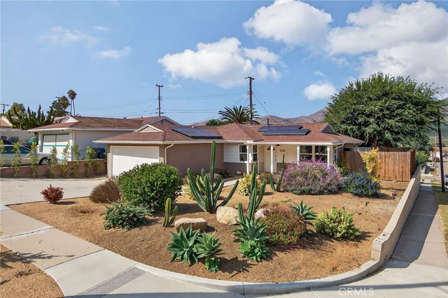 Welcome to 5383 Floral Drive — a beautifully remodeled Ventura gem that perfectly blends comfort, charm, and California lifestyle living. This 3-bedroom, 2-bath home sits on a desirable corner lot and showcases stunning valley views.



From the moment you arrive, you’ll appreciate the expansive front and back yards, offering plenty of space for entertaining, gardening, or simply relaxing outdoors. The inviting covered front porch sets the tone, perfect for morning coffee or sunsets with family and friends.



Inside, thoughtful updates make this home truly move-in ready. The light-filled living spaces and well-designed kitchen is both stylish and functional, featuring an adjacent laundry room for added convenience.



Additional highlights include an attached 2-car garage, upgraded electrical system, and eco-friendly solar power for energy efficiency and peace of mind. Every detail has been designed to support modern living while retaining the warmth and character of a classic Ventura home.



Don’t miss this rare opportunity to own a home with sweeping views and thoughtful upgrades in one of Ventura’s most picturesque settings. Schedule a showing today and experience the best of coastal hillside living.