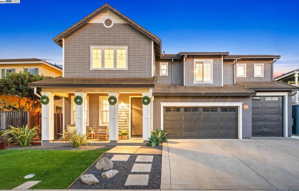 This one has it all!! Pool, Solar, Backyard Cabana, 4-Car Garage, Downstairs Bedroom, Loft, Custom Built-Ins! Beautiful 4-bedroom, 3 Bathroom, 3,272 square foot home in gorgeous Lakeshore! Step inside and be greeted by soaring ceilings, abundant natural light, and an inviting open floor plan. The gourmet remodeled kitchen boasts quartz counters, stone backsplash, stainless steel appliances, and an oversized island with breakfast bar—perfect for gatherings. The formal dining room with a custom bar and the expansive bonus room make entertaining effortless. Retreat to the luxurious master suite with vaulted ceilings, spa-inspired bath, and dual walk-in closets. A spacious downstairs bedroom and full bath provide comfort and flexibility for guests or multi-generational living. The backyard oasis is an entertainer’s dream with a sparkling pebble tec pool featuring a sun shelf, plus a cozy cabana for lounging. Car enthusiasts will love the oversized 4-car garage with space for RVs, boats, or a classic collection. Additional highlights include upgraded flooring, custom built-ins, and thoughtful finishes throughout. Residents of Lakeshore enjoy private lakeside trails, basketball courts, workout stations, and a community pool—making it one of the area’s most sought-after neighborhoods.