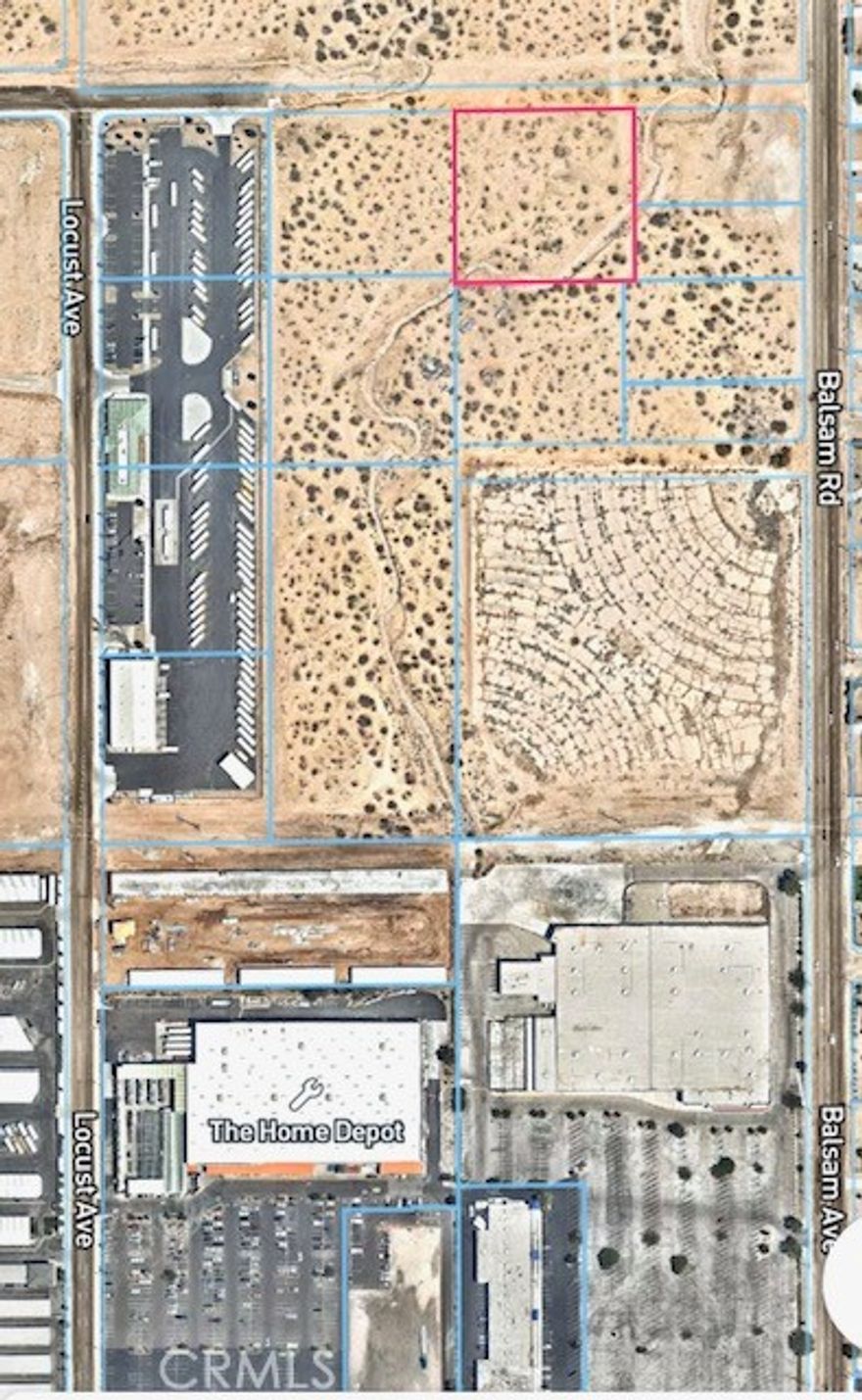 Commercial lot right behind HOME DEPOT and AMAZON DISTRIBUTION CENTER. Tons of opportunities!!

There is a small drainage in the back of the parcel. Buyer to verify net buildable acreage and all inspections.