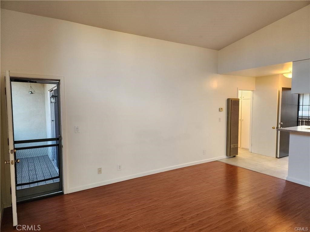 Cozy and spacious 1bed/1bath condo located in Mariner's Park gated community. You are greeted with a living room featuring a vaulted ceiling, and a private balcony with access from both the living room and the bedroom. The designated carport is right across from the unit and the building laundry room is located right below the unit. Within the complex are two pools and a SPA, and a recreation room. The complex is well maintained and landscaped throughout, while offering the comfort of being in a gated community.
