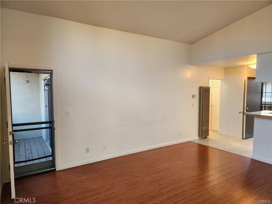 Cozy and spacious 1bed/1bath condo located in Mariner's Park gated community. You are greeted with a living room featuring a vaulted ceiling, and a private balcony with access from  both the living room and the bedroom. The designated carport is right across from the unit and the building laundry room is located right below the unit. Within the complex are two pools and a SPA, and a recreation room. The complex is well maintained and landscaped throughout, while offering the comfort of being in a gated community.