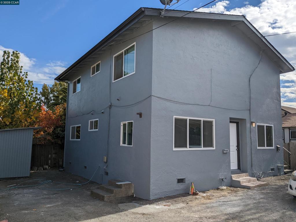 Remodeled 2 bd 1 bth apartment with driveway parking and plenty of street parking. New light fixtures, new interior paint and flooring. In-Unit Stackable Washer & Dryer. Water & sewage paid by owner. Tenant pays PG & E and garbage. Available to view after July 7th.