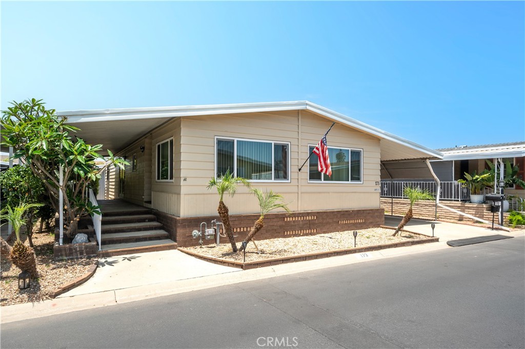 Prime Anaheim Location near Disneyland, Angel Stadium, and Honda Center.
Welcome to this beautifully maintained 2-bedroom, 2-bath home located in the desirable Sunkist Gardens Mobile Home Park, a friendly 55+ community. Space number 173 includes extra large Tuff shed for storage and an extra wide driveway that fits two large vehicles or even three small vehicles. Recent updates include cabinets, drawers, shower in bathroom, counter in kitchen and many others. Fully furnished. Previous owners have kept it well maintained.
Community center allows parties, and gatherings with advance notice for free. Also includes other amenities such as pool, spa, fitness center, and library.
Don’t miss this opportunity to live in one of Orange County’s best-kept secrets—perfect for those seeking an active yet peaceful lifestyle near all that Southern California has to offer. Call Chris Wall for showing.
