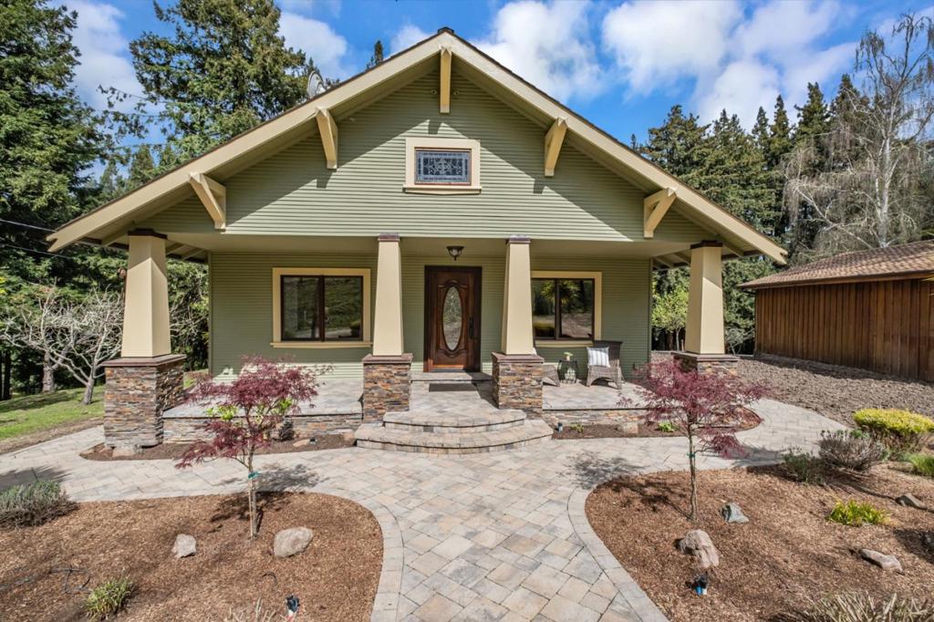 Substantial Price Improvement! Sellers are motivated! Unique Opportunity to own this gorgeous, one of a kind, 34 acre estate nestled just minutes from the coastal resort cities of Monterey, Santa Cruz and Carmel with easy access to Silicon Valley! From the exquisitely remodeled Craftsman style home built in 1912, to the repurposed apple barn/music studio and full size workout room/theater, this phenomenal property has something for everyone! Stunning acreage includes, meadows, fruit trees and even an old growth redwood forest with ocean views. Ideal for a family compound, retreat, ranch or getaway, only limited by your imagination.