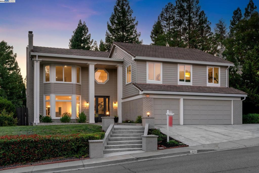Tucked away in Diablo Highlands in the heart of Danville, this elegant, newly remodeled home is completely turnkey. Situated on a private 0.26-acre lot, it features a pool/spa and spacious areas for entertaining or unwinding in solitude. Thoughtfully designed for functionality, comfort, and ease, this home offers luxurious touches throughout. Enjoy your morning coffee on the peaceful patio or a glass of wine by the pool as the sun sets. The home boasts a downstairs en-suite bedroom, a chef’s dream kitchen with double ovens, Thermador appliances, custom quartz countertops, a huge island, walk-in pantry and custom cabinetry. Desirable open layout with generous living areas. Designer ceramic and porcelain tiles elevate all bathrooms, while semi-smooth hand-troweled wall finishes add elegance throughout. The primary suite features a free-standing tub, walk-in shower, and two walk-in closets. Upstairs, a sprawling bonus room provides flexibility to the floor plan.Highlights include custom lighting, solid core interior doors, new hardwood flooring, fresh interior and exterior paint, newly refreshed landscaping, and a three-car garage. Every detail has been thoughtfully executed. Located by top-rated schools, vibrant downtown Danville, shops, and dining. Don’t miss this one~