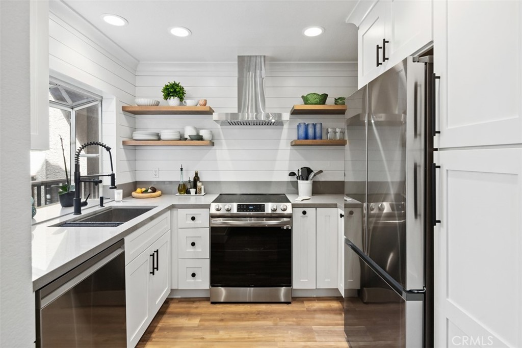 The perfect SHORT TERM FULLY FURNISHED lease home is ready for you starting THIS FALL! AVAIL OCT - DEC 2025 & again MARCH 15, 2026 - June 2026, 30 day minimum, rate shown is low season rate. Call for details. Wake up to ocean breezes and the Dana Point sunlight in this stunning ground-level condo. This charming coastal home has been recently remodeled and updated throughout and enjoys a prime location in the esteemed gate-guarded community of Ritz Pointe. Luxury vinyl plank flooring runs throughout the condo with fresh paint on the walls and crisp white plantation shutters for ultimate privacy. The fireplace has been updated with a custom stone facade. Updated wood mouldings and a remodeled bathroom modernize this fabulous condo. Enjoy making meals in the brand new remodeled kitchen complete with custom white cabinetry, quartz countertops, and all new sleek stainless steel appliances. The spacious main bedroom features a large walk-in closet with plenty of shelf and pole storage plus custom floor-to-ceiling shelving to keep everything organized. Enjoy access to a charming patio via your bedroom or the living area. Even the laundry has undergone a complete renovation with new white cabinetry and shelving, vinyl flooring, and newer washer/dryer. "Corniche Cottage" includes high speed (500Mbps) mesh WiFi, new energy saving dual pane windows, and a reverse osmosis filtration system - plus smart home door lock and thermostat. Everything is included with this fabulous home - just bring your clothes and toothbrush and you are ready to go! Enjoy all of the community amenities including clubhouse, gym, and multiple pool and spa areas with modern resort-style ambience. The best part of this home is the amazing LOCATION ... it's just a 1 mile scenic walk down the walking path to Salt Creek Beach (stop by and grab a bite to eat or your favorite beverage at the Waldorf Astoria along the way), or maybe play a round of golf at the Monarch Beach Links course, or spend the day at nearby Dana Point Harbor ... this is the perfect short-term, fully furnished home! AVAILABLE: AVAIL OCT-DEC 2025 & again MARCH 15, 2026 - June 2026, 30 DAY MINIMUM. RATES VARYING BY SEASON; RATE SHOWN IS LOW SEASON RATE.
