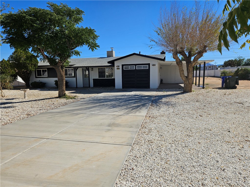 Welcome to this Move In Ready Home located in Apply Valley, newly renovated with contemporary upgrades and ready for it's next owner to enjoy. The home has new Ceiling Fans, Quartz Countertops, Flooring, Fixtures, and Paint throughout. And comes with a Dishwasher, Fireplace, Pantry, Stove, Hood- fan, an Indoor Laundry Room, completely fenced yard, and Solar. With a spacious lot to accommodate outdoor entertaining, expansions, storage, and RV Parking.