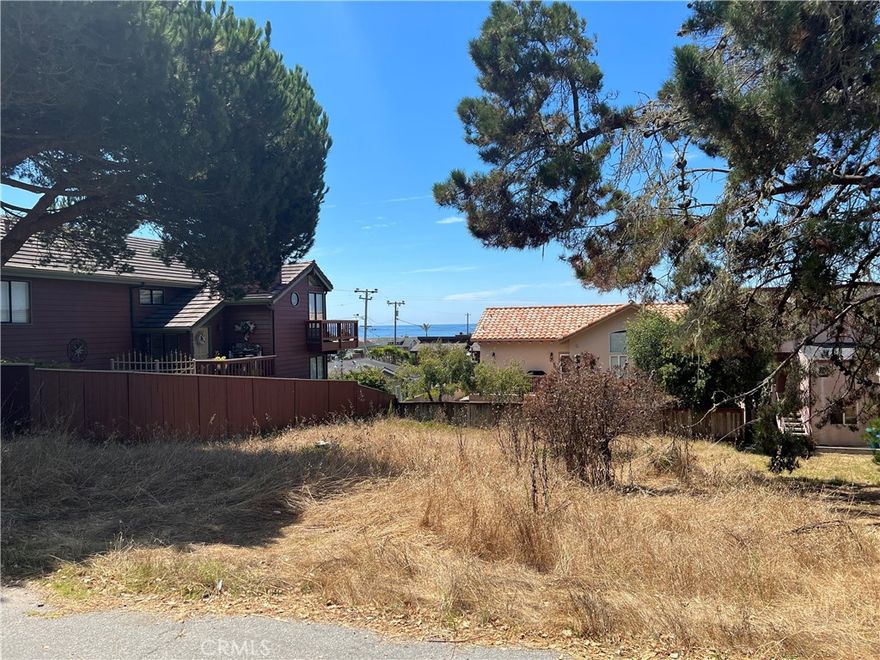 Two blocks to the Beach and close to the Ranch Trails is this Ocean View 50'x70' level double lot. Buy now, transfer a water position later then plan for your future Ocean View Cambria home. Check CCSD & county websites (cambriacsd.org & slocounty.ca.gov) for info on the current building moratorium for new construction & allowable uses for property. Offered for $69,900.