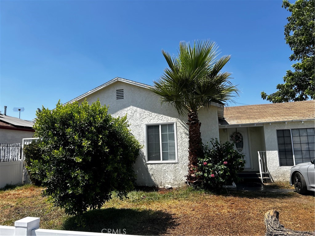 Welcome to 1456 W Base line Rd, fantastically located across the street from Graciano Gomez Elementary School, shopping centers, restaurants and conveniently located near 210/215 freeways for easy commute. This 3- bedroom, 2- bathroom home offers the perfect blend of comfort and convenience with an open floor plan for modern living and entertaining. Home features wood floors throughout, recently updated kitchen and a 3rd bedroom with its own restroom. Home also offers an oversized two car garage for a potential ADU for passive income or additional storage. Front yard has a brand new vinyl fencing providing privacy and safety for you and your family. Do not miss out on everything this home has to offer.