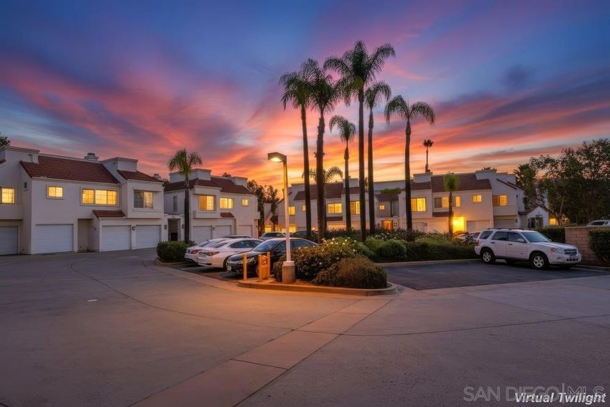 Discover comfort, convenience, and resort-style living in this desirable 1-bedroom, 1-bath condominium located in the sought-after Rancho Villas community in Rancho San Diego. This charming home offers an ideal blend of functionality and style, perfect for first-time buyers, downsizers, or anyone looking to enjoy a low-maintenance lifestyle in a prime East County location. Step inside to a bright and inviting living area featuring a cozy fireplace, ideal for relaxing evenings or casual entertaining. Enjoy the comfort of air conditioning, providing year-round climate control, and the convenience of an attached garage with direct access—an uncommon and highly desired feature in this community. The well-designed floor plan includes a spacious bedroom with ample closet space and a full bathroom with modern fixtures. An efficient kitchen layout provides room for meal prep and storage, while the adjoining dining area creates an open, connected feel throughout the home. Rancho Villas is known for its beautifully maintained grounds and impressive array of amenities. Enjoy access to multiple sparkling pools and spa, a fully equipped fitness center, tennis courts, and lush greenbelt areas—creating the feel of a peaceful, well-planned community with plenty of recreational options. Whether you’re staying active, relaxing, or entertaining guests, the community offers something for everyone. The location is hard to beat. Nestled in the heart of Rancho San Diego, you’re just minutes from convenient shopping centers, restaurants, parks and more! Perfect combination for your life style.