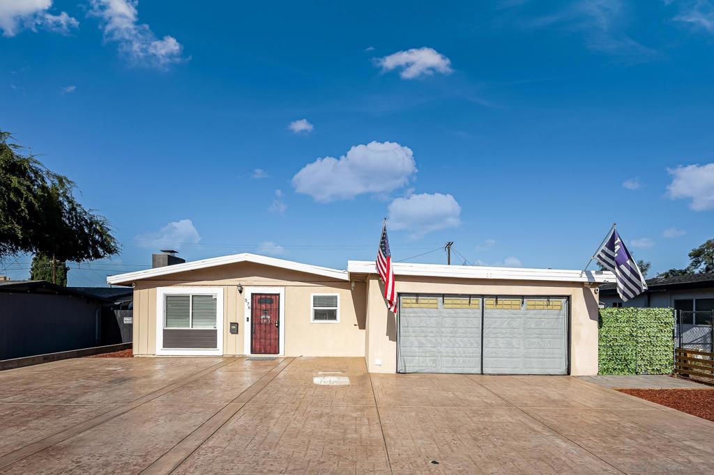 Here's a great opportunity for CREATIVE FINANCING not often available! Inside, you’ll find a thoughtfully updated interior featuring luxury vinyl plank flooring, dual pane windows, and a fully remodeled kitchen and bathrooms complete with modern appliances and finishes. The home is equipped with solar power, keeping energy costs low while adding eco-friendly value. The fully finished garage is MUST see! It includes a mini split system, sliding glass door to the backyard, and fully insulated making it the perfect space for a home gym, office, or workshop. The oversized private backyard is designed for entertaining and space to grow. Enjoy a custom bar and grill station, ideal for weekend BBQs, gatherings, and creating memories with family and friends.